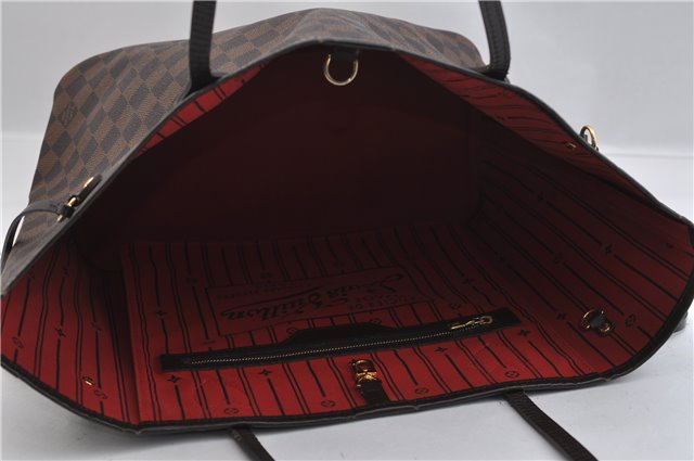 Authentic Louis Vuitton Damier Neverfull MM Shoulder Tote Bag N51105 LV 1707F