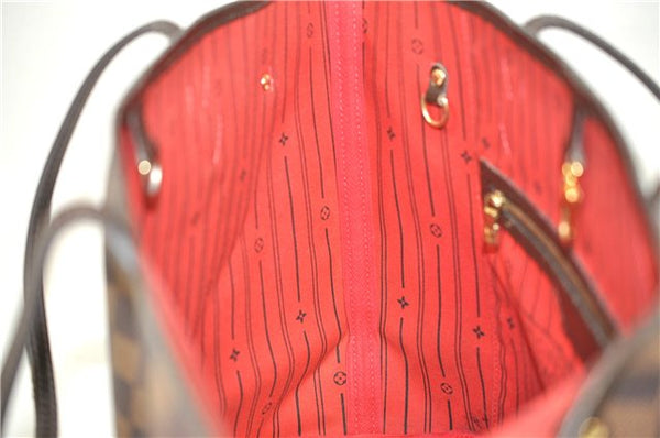 Authentic Louis Vuitton Damier Neverfull MM Shoulder Tote Bag N51105 LV 1707F