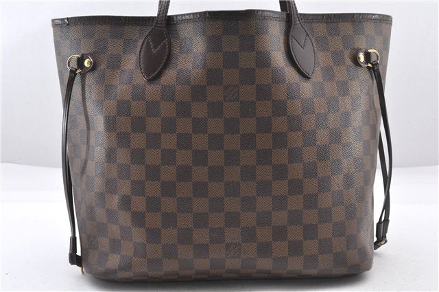 Authentic Louis Vuitton Damier Neverfull MM Shoulder Tote Bag N51105 LV 1838F