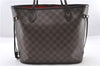 Authentic Louis Vuitton Damier Neverfull MM Shoulder Tote Bag N51105 LV 1838F