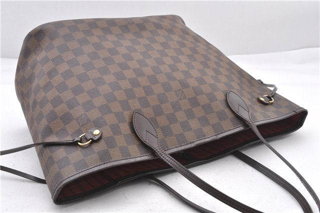 Authentic Louis Vuitton Damier Neverfull MM Shoulder Tote Bag N51105 LV 1838F