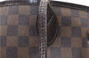 Authentic Louis Vuitton Damier Neverfull MM Shoulder Tote Bag N51105 LV 1838F