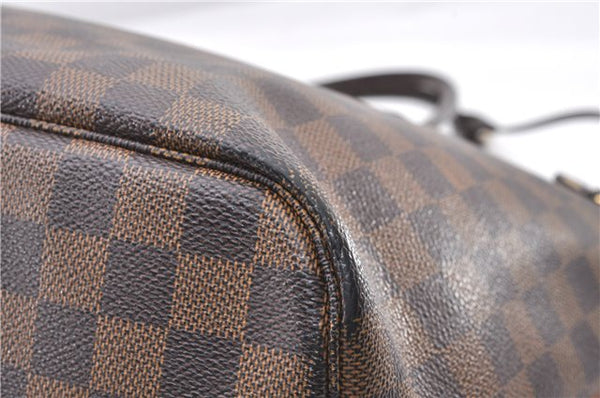 Authentic Louis Vuitton Damier Neverfull MM Shoulder Tote Bag N51105 LV 1838F