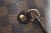 Authentic Louis Vuitton Damier Neverfull MM Shoulder Tote Bag N51105 LV 1838F