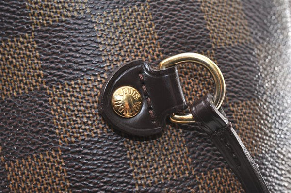 Authentic Louis Vuitton Damier Neverfull MM Shoulder Tote Bag N51105 LV 1838F