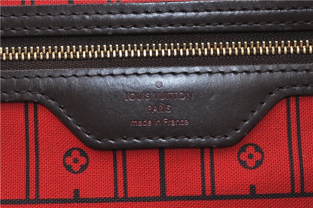Authentic Louis Vuitton Damier Neverfull MM Shoulder Tote Bag N51105 LV 1838F