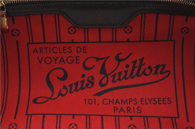 Authentic Louis Vuitton Damier Neverfull MM Shoulder Tote Bag N51105 LV 1838F