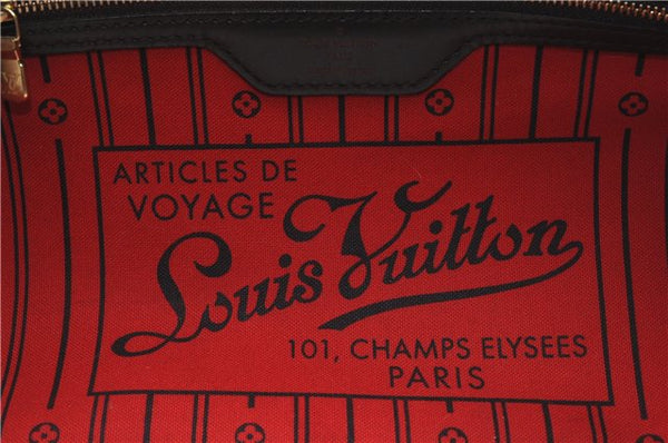 Authentic Louis Vuitton Damier Neverfull MM Shoulder Tote Bag N51105 LV 1838F