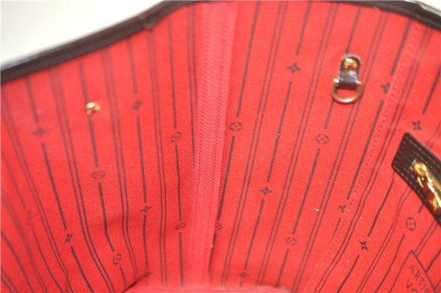 Authentic Louis Vuitton Damier Neverfull MM Shoulder Tote Bag N51105 LV 1838F