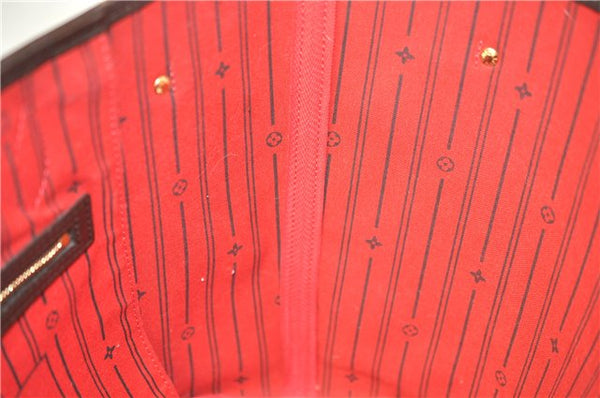 Authentic Louis Vuitton Damier Neverfull MM Shoulder Tote Bag N51105 LV 1838F