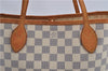 Authentic Louis Vuitton Damier Azur Neverfull PM Tote Bag N51110 LV 2034F