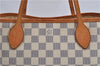 Authentic Louis Vuitton Damier Azur Neverfull PM Tote Bag N51110 LV 2034F