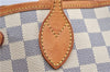 Authentic Louis Vuitton Damier Azur Neverfull PM Tote Bag N51110 LV 2034F