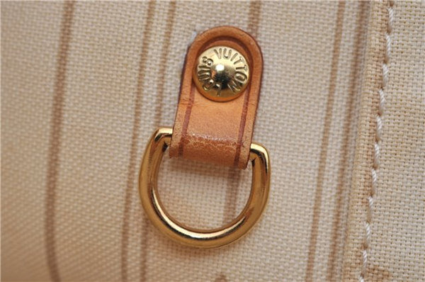 Authentic Louis Vuitton Damier Azur Neverfull PM Tote Bag N51110 LV 2034F