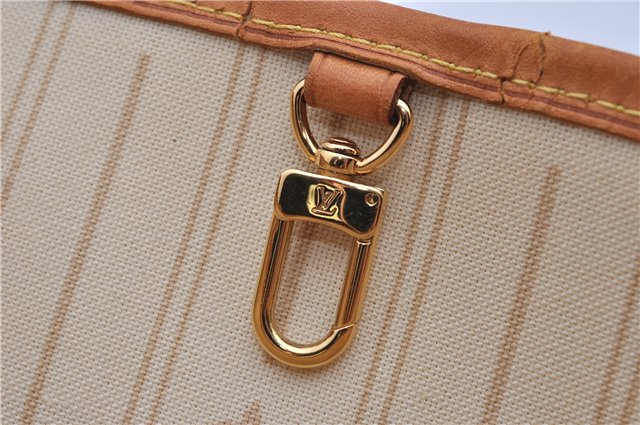 Authentic Louis Vuitton Damier Azur Neverfull PM Tote Bag N51110 LV 2034F