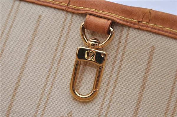 Authentic Louis Vuitton Damier Azur Neverfull PM Tote Bag N51110 LV 2034F