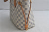 Authentic Louis Vuitton Damier Azur Neverfull PM Tote Bag N51110 LV 2200D