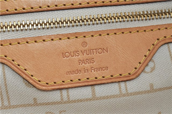 Authentic Louis Vuitton Damier Azur Neverfull PM Tote Bag N51110 LV 2200D