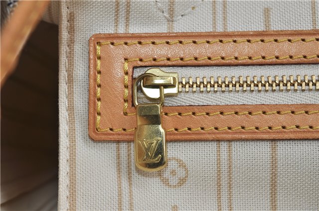 Authentic Louis Vuitton Damier Azur Neverfull PM Tote Bag N51110 LV 2200D