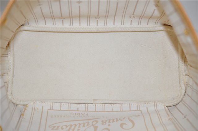 Authentic Louis Vuitton Damier Azur Neverfull PM Tote Bag N51110 LV 2200D