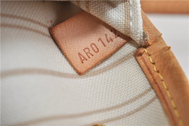 Authentic Louis Vuitton Damier Azur Neverfull PM Tote Bag N51110 LV 2200D