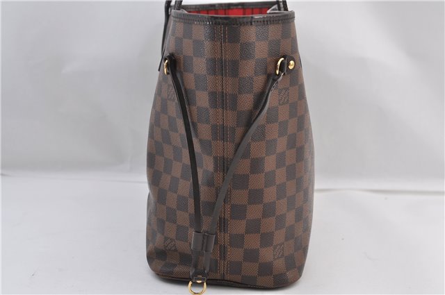 Authentic Louis Vuitton Damier Neverfull MM Shoulder Tote Bag N51105 LV 2458F