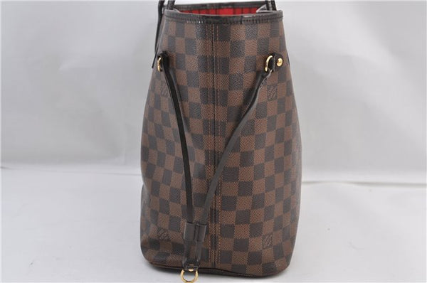 Authentic Louis Vuitton Damier Neverfull MM Shoulder Tote Bag N51105 LV 2458F