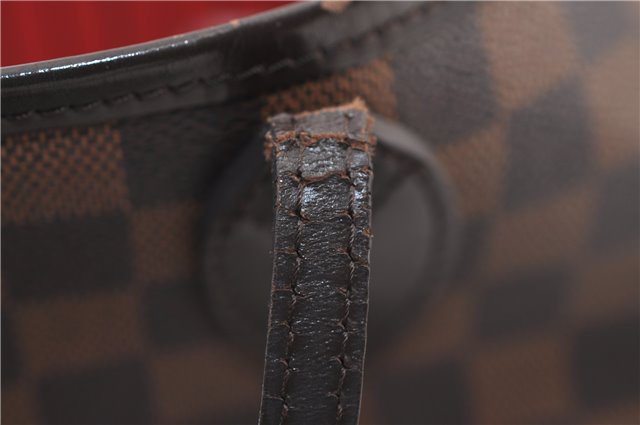 Authentic Louis Vuitton Damier Neverfull MM Shoulder Tote Bag N51105 LV 2458F