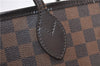 Authentic Louis Vuitton Damier Neverfull MM Shoulder Tote Bag N51105 LV 2458F