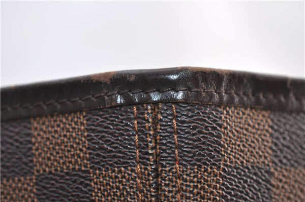 Authentic Louis Vuitton Damier Neverfull MM Shoulder Tote Bag N51105 LV 2458F