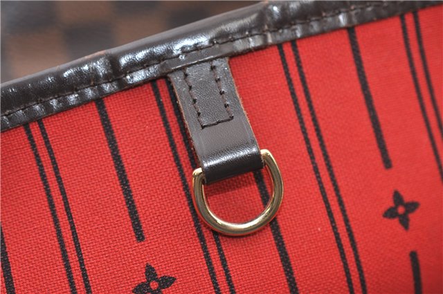 Authentic Louis Vuitton Damier Neverfull MM Shoulder Tote Bag N51105 LV 2458F