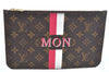 Authentic Louis Vuitton Mon Monogram Neverfull Pouch Purse Clutch Bag LV 2513F