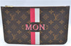 Authentic Louis Vuitton Mon Monogram Neverfull Pouch Purse Clutch Bag LV 2513F