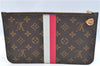 Authentic Louis Vuitton Mon Monogram Neverfull Pouch Purse Clutch Bag LV 2513F