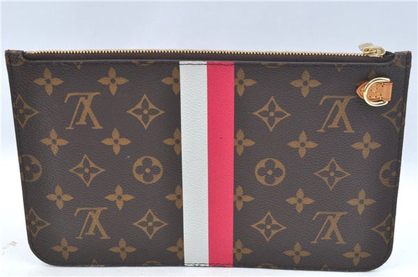 Authentic Louis Vuitton Mon Monogram Neverfull Pouch Purse Clutch Bag LV 2513F