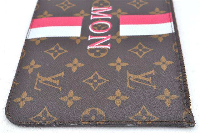Authentic Louis Vuitton Mon Monogram Neverfull Pouch Purse Clutch Bag LV 2513F