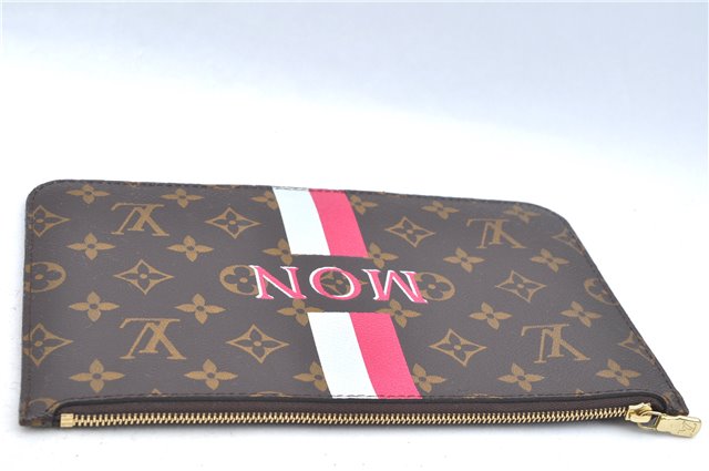 Authentic Louis Vuitton Mon Monogram Neverfull Pouch Purse Clutch Bag LV 2513F