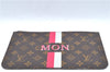 Authentic Louis Vuitton Mon Monogram Neverfull Pouch Purse Clutch Bag LV 2513F