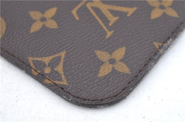 Authentic Louis Vuitton Mon Monogram Neverfull Pouch Purse Clutch Bag LV 2513F