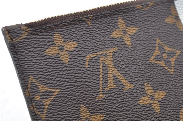 Authentic Louis Vuitton Mon Monogram Neverfull Pouch Purse Clutch Bag LV 2513F
