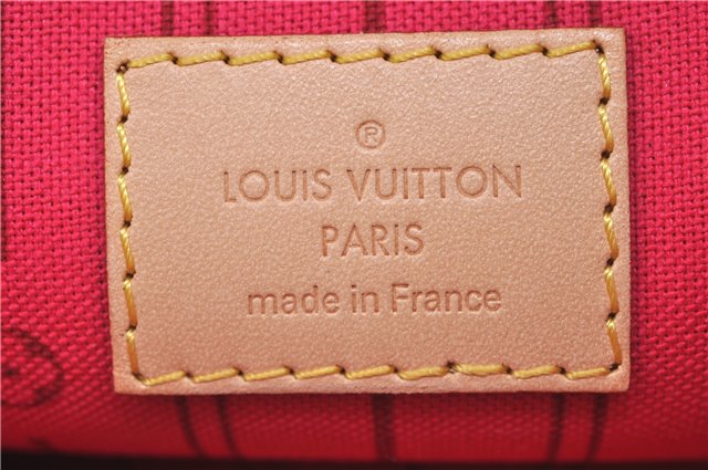 Authentic Louis Vuitton Mon Monogram Neverfull Pouch Purse Clutch Bag LV 2513F