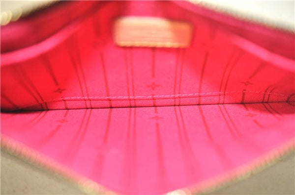 Authentic Louis Vuitton Mon Monogram Neverfull Pouch Purse Clutch Bag LV 2513F