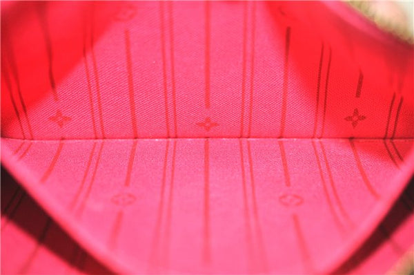 Authentic Louis Vuitton Mon Monogram Neverfull Pouch Purse Clutch Bag LV 2513F