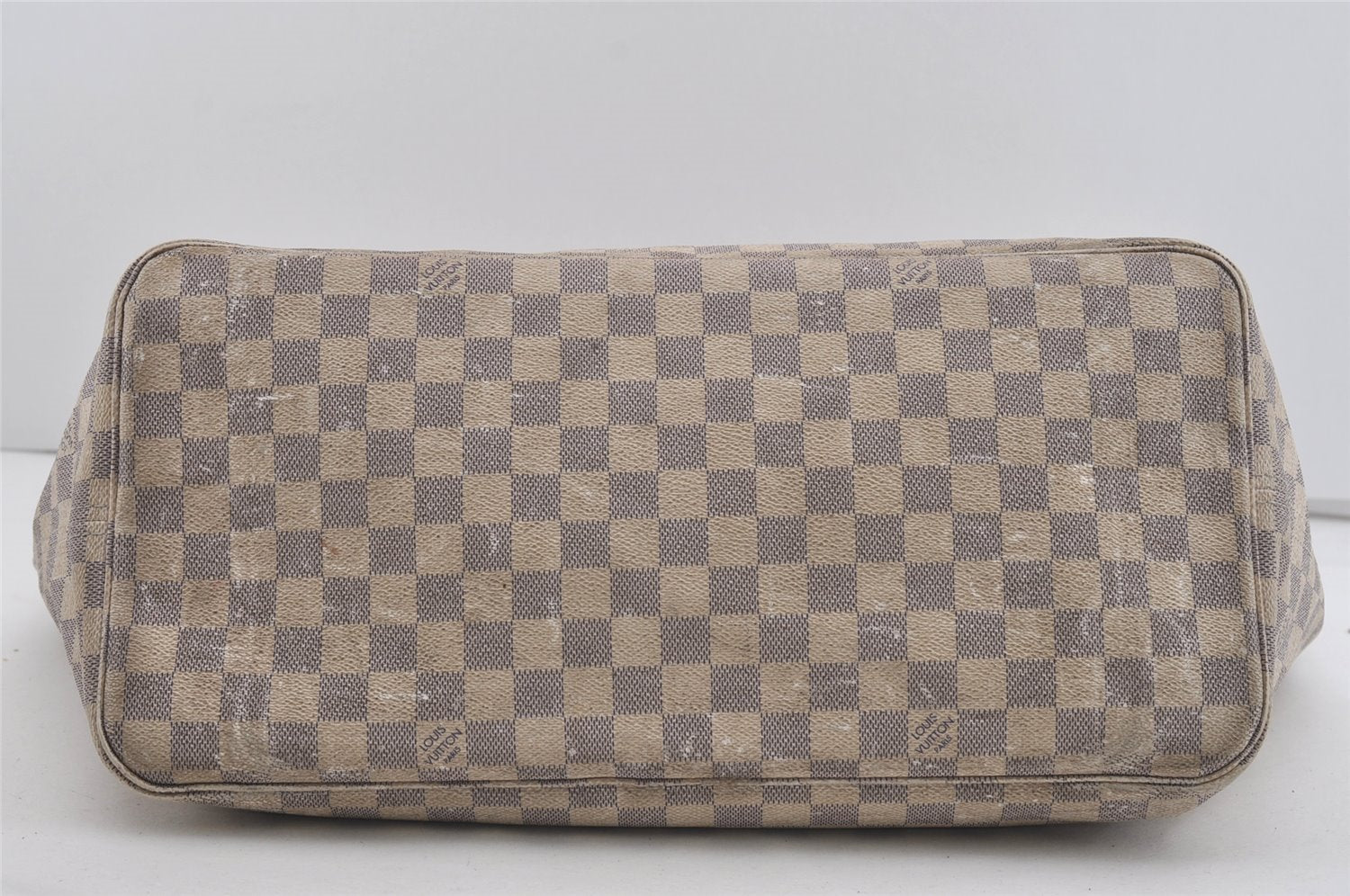 Authentic Louis Vuitton Damier Azur Neverfull GM N51108 Shoulder Tote Bag 2518I