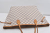Authentic Louis Vuitton Damier Azur Neverfull MM Tote Bag N51107 LV 2665I