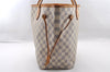 Authentic Louis Vuitton Damier Azur Neverfull MM Tote Bag N51107 LV 2682I