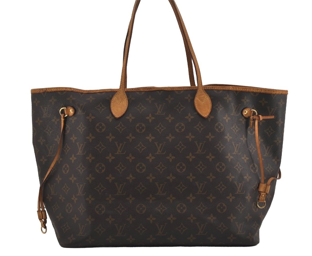 Authentic Louis Vuitton Monogram Neverfull GM Shoulder Tote Bag M40157 LV 2714I