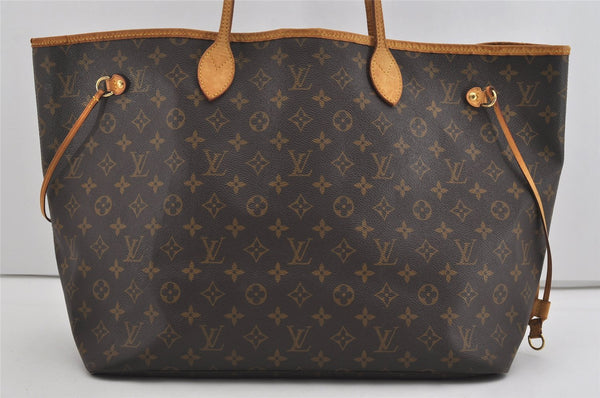 Authentic Louis Vuitton Monogram Neverfull GM Shoulder Tote Bag M40157 LV 2714I