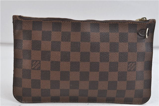 Authentic Louis Vuitton Damier Neverfull Pouch Purse Clutch LV 2766D