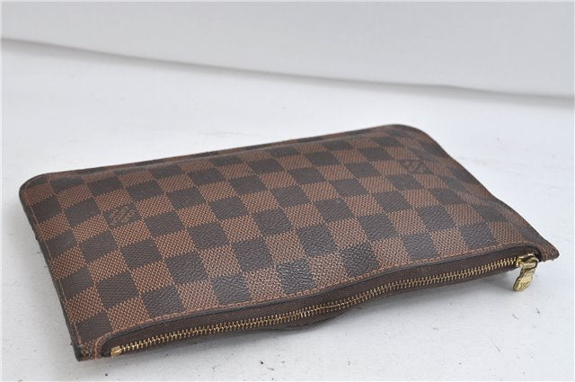 Authentic Louis Vuitton Damier Neverfull Pouch Purse Clutch LV 2766D